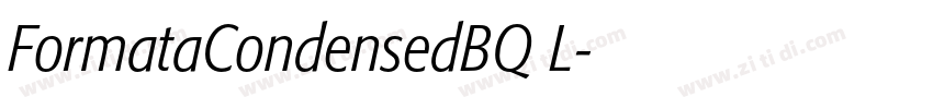 FormataCondensedBQ L字体转换 FormataCondensedBQ L字体转换